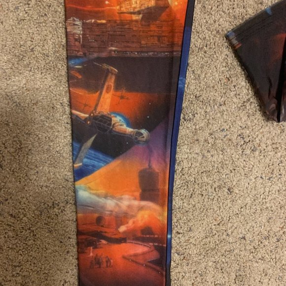 Star Wars Leggings Spandex - Montage Luke Skywalker, Yoda, Princess Leia, R2 D2 - Picture 3 of 10